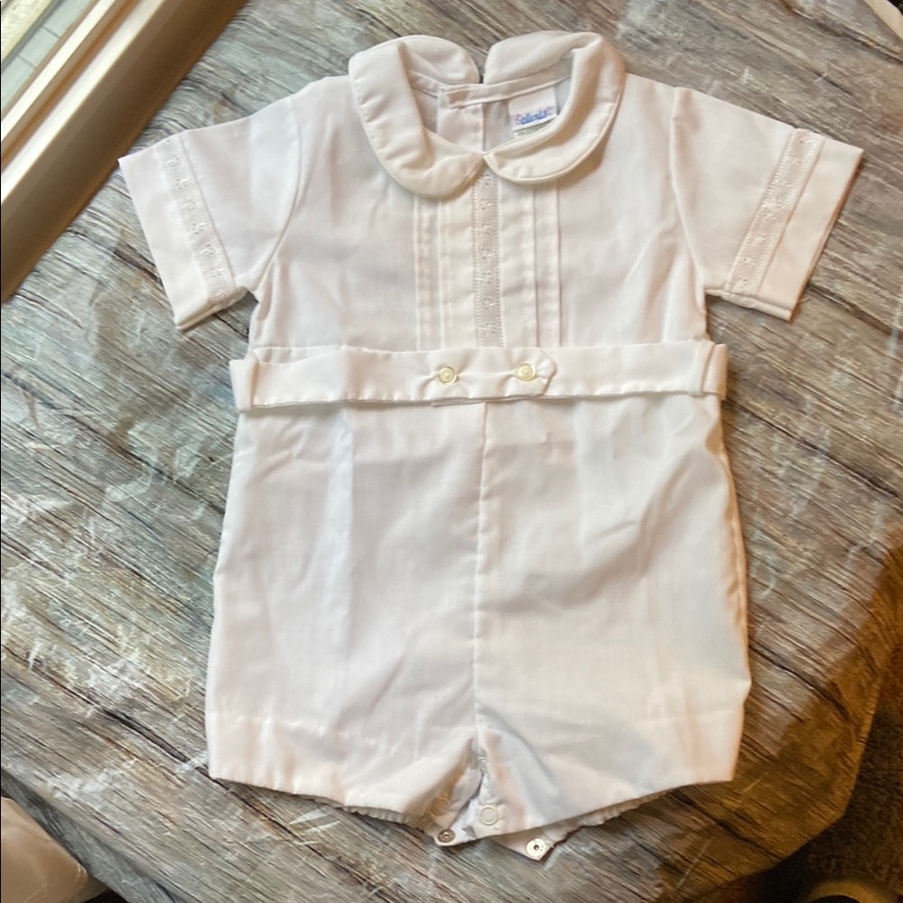 Vintage Alexis White Boys One Piece